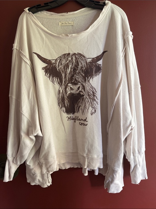 We The Free Tops - We The Free Highland Cow Sweatshirt